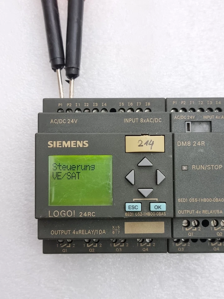 Siemens Logo With Expansion & Memory Module 6ED1052-1HB00-0BA5, 6ED10551HB000BA0
